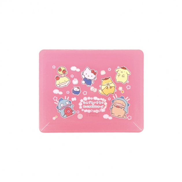【グッズ-ケース】なんでもいきもの×サンリオキャラクターズ コレクションケース (ピンク)