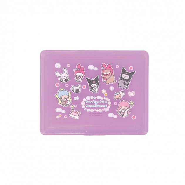 【グッズ-ケース】なんでもいきもの×サンリオキャラクターズ コレクションケース (パープル)