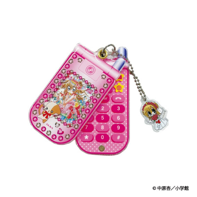 【グッズ-キーホルダー】きらりん☆レボリューション スライドガラケーキーホルダー ピンク
