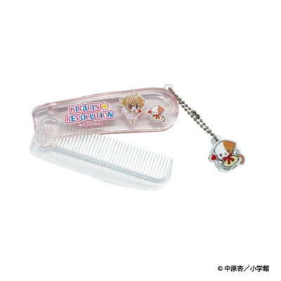 【グッズ-化粧雑貨】きらりん☆レボリューション 折りたたみコーム ピンク