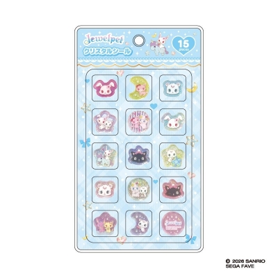 【グッズ-シール】ジュエルペット クリスタルシール ムーン&スター