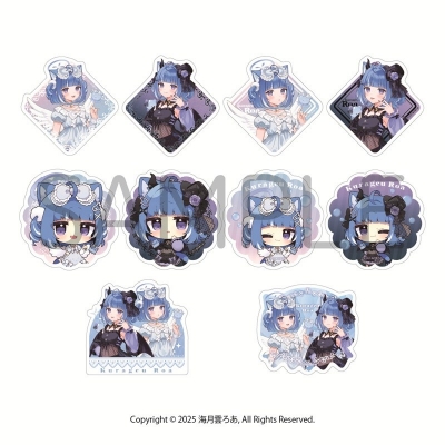 【グッズ-ステッカー】海月雲ろあ ランダムダイカットシール<天使と悪魔>