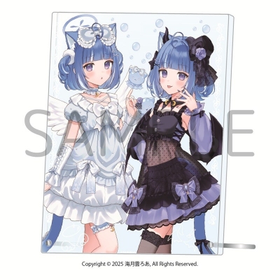 【グッズ-置きもの】海月雲ろあ アクリルパネル<天使と悪魔>