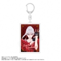 【グッズ-キーホルダー】TVアニメ「最後にひとつだけお願いしてもよろしいでしょうか」 スクエアキーホルダー B.スカーレット(戦闘)の画像
