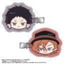 【グッズ-ヘアバンド】TVアニメ「文豪ストレイドッグス」 ゆるころフェイス ヘアクリップセット C 芥川龍之介&中原中也の画像