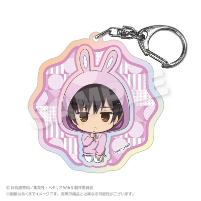 【グッズ-キーホルダー】ヘタリア World★Stars ホログラムキーホルダー アニマルパーカーver. 日本