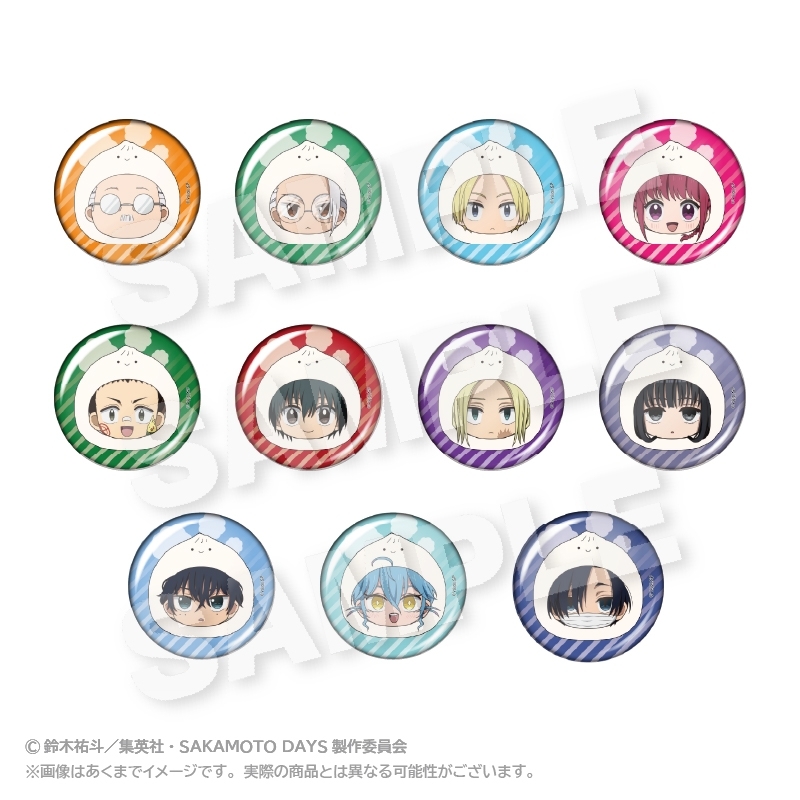 【グッズ-バッチ】TVアニメ『SAKAMOTO DAYS』 トレーディング まるめいつ缶バッジ