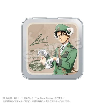 【グッズ-小物入れ】進撃の巨人 コレクション缶ケース おとどけメェるver.(描き下ろし) リヴァイ