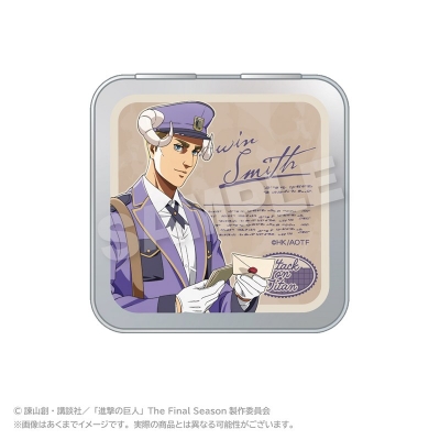 【グッズ-小物入れ】進撃の巨人 コレクション缶ケース おとどけメェるver.(描き下ろし) エルヴィン・スミス