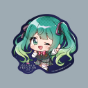 【グッズ-ステッカー】VOCALOID 初音ミク 夜空プログラム 2025 ステッカー(ちび初音ミクver.)の画像