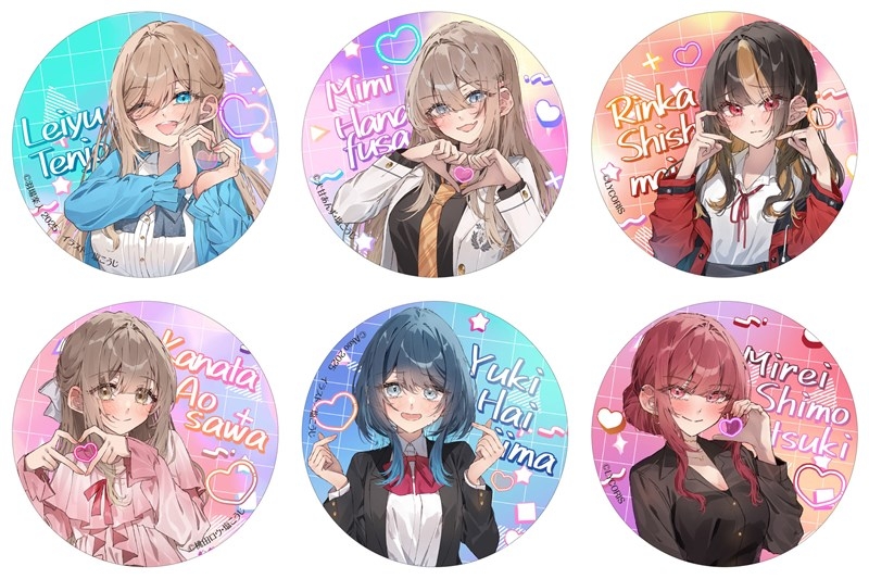 【グッズ-バッチ】彼女のカノジョと不純な初恋/君の先生でもヒロインになれますか？/好きな子のいもうと/アフタヌーンティーはいかがですか？私と先輩の、不純で一途なふたり暮らし/FATAL TWELVE/嘘から始まる恋の夏 描き下ろしトレーディング缶バッジ【塩こうじイラストギャラリーinアニメイト】