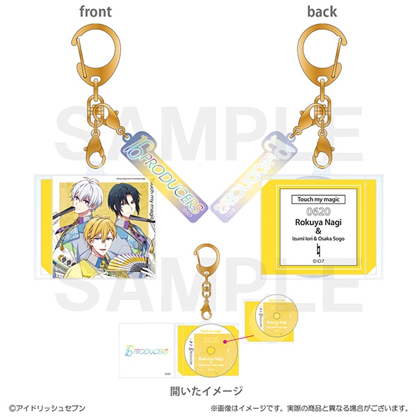 【グッズ-キーホルダー】アイドリッシュセブン 16PRODUCERS　CD風キーホルダー　六弥ナギ