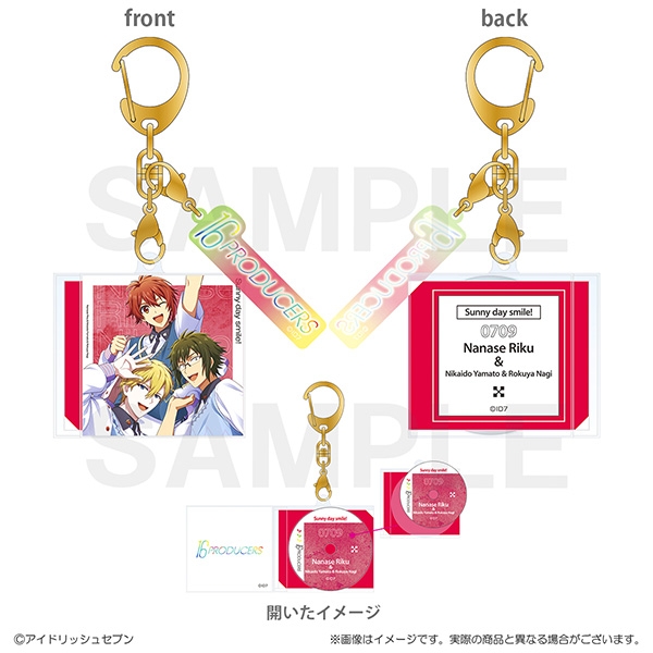 【グッズ-キーホルダー】アイドリッシュセブン 16PRODUCERS　CD風キーホルダー　七瀬陸