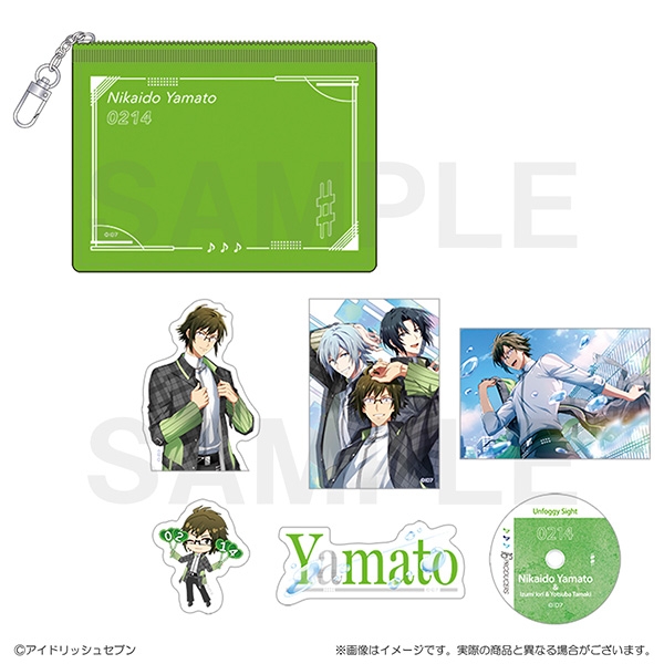 【グッズ-ステッカー】アイドリッシュセブン 16PRODUCERS　クリアポーチ付きステッカーセット　二階堂大和