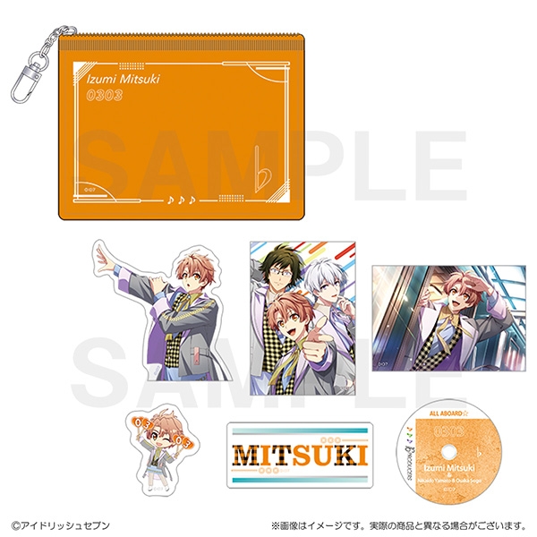 【グッズ-ステッカー】アイドリッシュセブン 16PRODUCERS　クリアポーチ付きステッカーセット　和泉三月