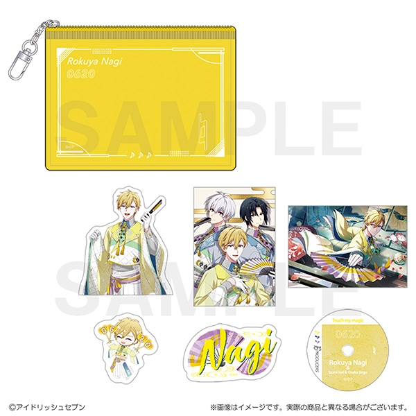 【グッズ-ステッカー】アイドリッシュセブン 16PRODUCERS　クリアポーチ付きステッカーセット　六弥ナギ