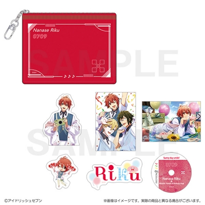 【グッズ-ステッカー】アイドリッシュセブン 16PRODUCERS クリアポーチ付きステッカーセット 七瀬陸