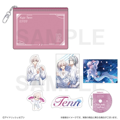 【グッズ-ステッカー】アイドリッシュセブン 16PRODUCERS クリアポーチ付きステッカーセット 九条天