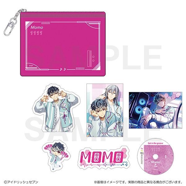 【グッズ-ステッカー】アイドリッシュセブン 16PRODUCERS　クリアポーチ付きステッカーセット　百