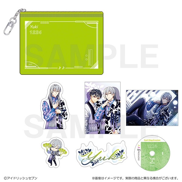 【グッズ-ステッカー】アイドリッシュセブン 16PRODUCERS　クリアポーチ付きステッカーセット　千