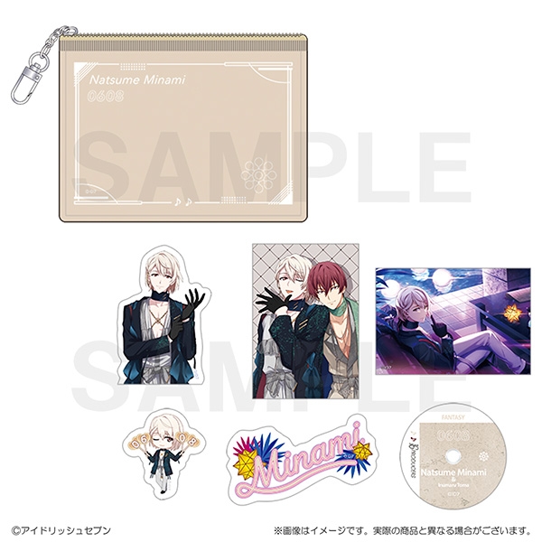 【グッズ-ステッカー】アイドリッシュセブン 16PRODUCERS　クリアポーチ付きステッカーセット　棗巳波