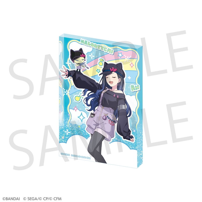 【グッズ-置きもの】プロジェクトセカイ カラフルステージ！ feat. 初音ミク×たまごっち グリッターアクリルパネル 白石 杏×メロディっち