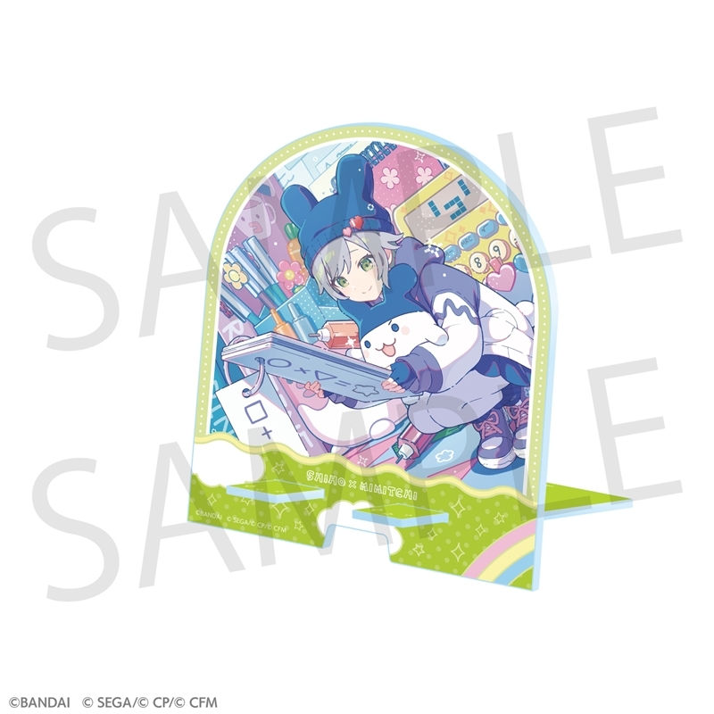 【グッズ-スタンドポップ】プロジェクトセカイ カラフルステージ！ feat. 初音ミク×たまごっち アクリルスマホスタンド 日野森 志歩×みみっち