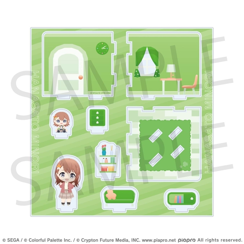 【グッズ-スタンドポップ】プロジェクトセカイ カラフルステージ！ feat. 初音ミク マイセカイ アクリルルームジオラマ かがやくクローバールームシリーズ 花里 みのり