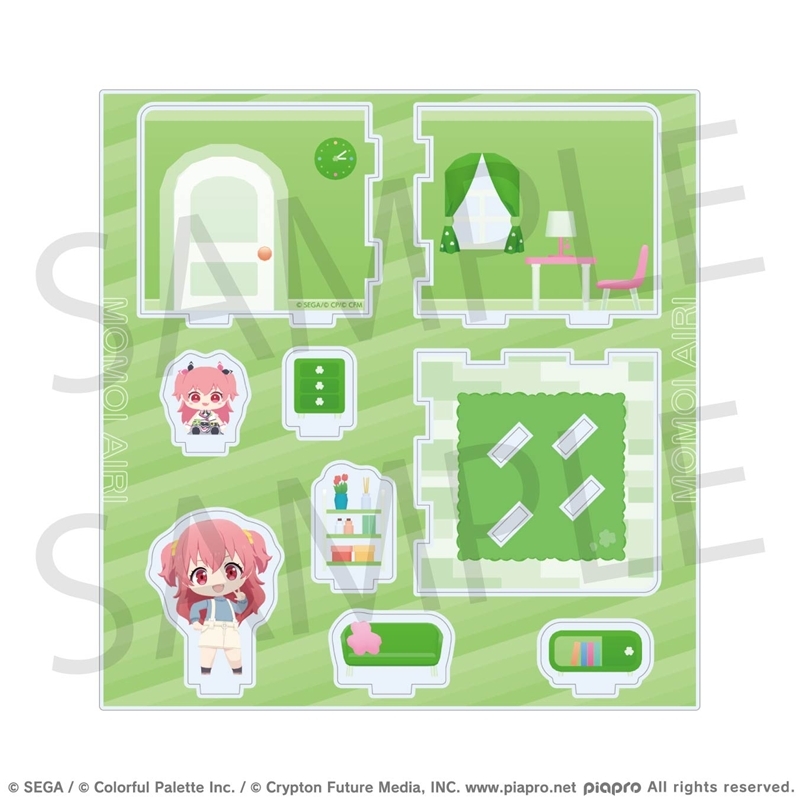 【グッズ-スタンドポップ】プロジェクトセカイ カラフルステージ！ feat. 初音ミク マイセカイ アクリルルームジオラマ かがやくクローバールームシリーズ 桃井 愛莉