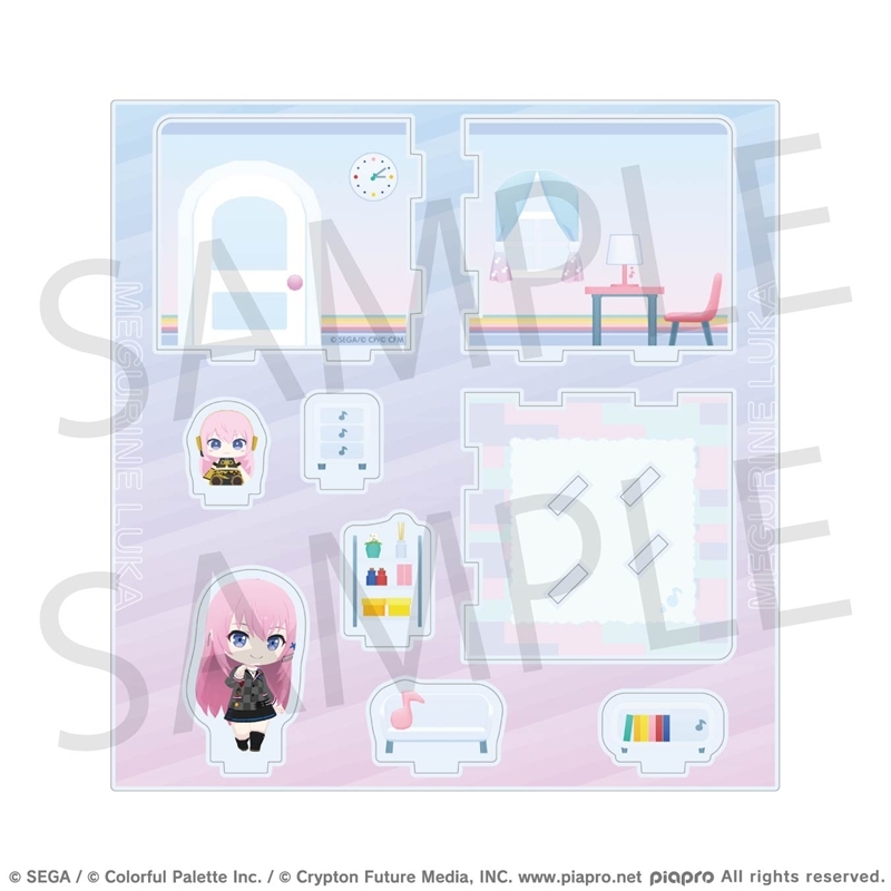 【グッズ-スタンドポップ】プロジェクトセカイ カラフルステージ！ feat. 初音ミク マイセカイ アクリルルームジオラマ はじまりのメロディルームシリーズ 教室のセカイの巡音ルカ