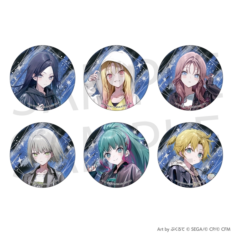 【グッズ-バッチ】プロジェクトセカイ カラフルステージ！ feat. 初音ミク イラストレーターコラボ グリッター缶バッジコレクション［Leo/need］