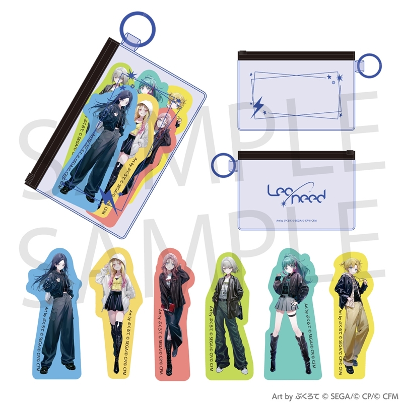 【グッズ-ステッカー】プロジェクトセカイ カラフルステージ！ feat. 初音ミク イラストレーターコラボ ポーチ付きステッカーセット［Leo/need］