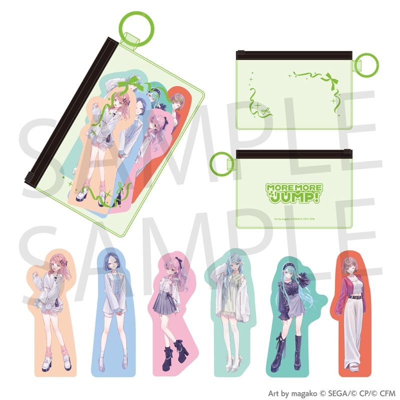 【グッズ-ステッカー】プロジェクトセカイ カラフルステージ！ feat. 初音ミク イラストレーターコラボ ポーチ付きステッカーセット［MORE MORE JUMP！］