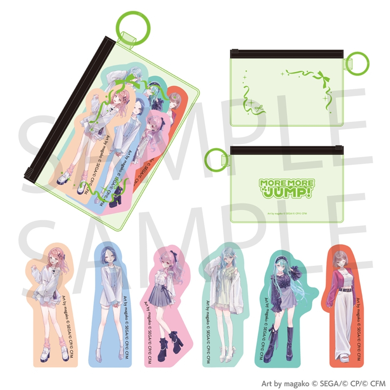 【グッズ-ステッカー】プロジェクトセカイ カラフルステージ！ feat. 初音ミク イラストレーターコラボ ポーチ付きステッカーセット［MORE MORE JUMP！］