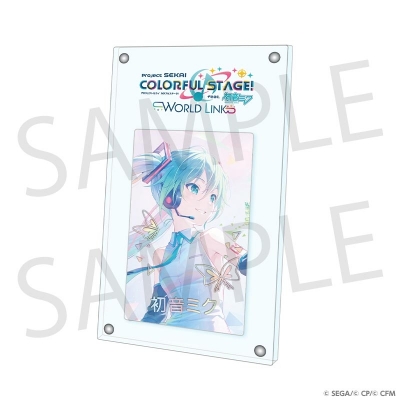 【グッズ-セットもの】プロジェクトセカイ カラフルステージ! feat. 初音ミク WORLD LINK ePick card series ディスプレイフレームセット