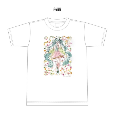 【グッズ-Tシャツ】初音ミク×Start Flowers Tシャツ ガーベラ