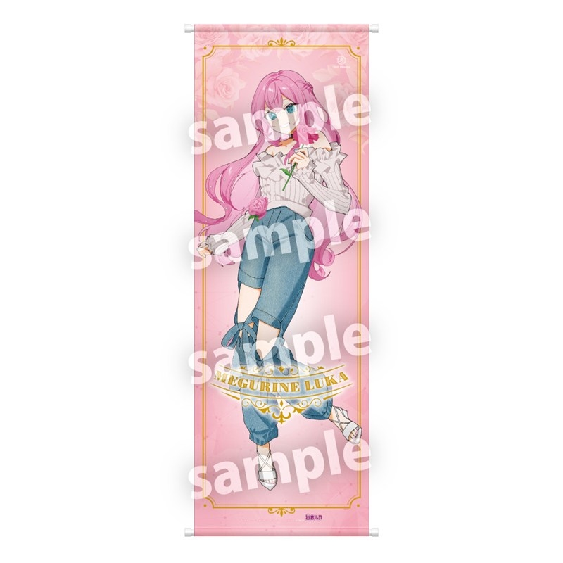 【Goods-Tapestry】Hatsune Miku Hatsune Miku × Start Flowers B2 Half Tapestry Bara Megurine Luka