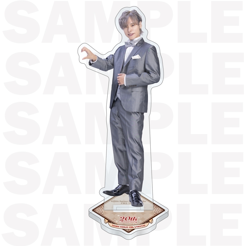 [Goods - Stand Pop] Nobuhiko Okamoto 20th Anniversary Goods Acrylic Stand (Tuxedo Heart)