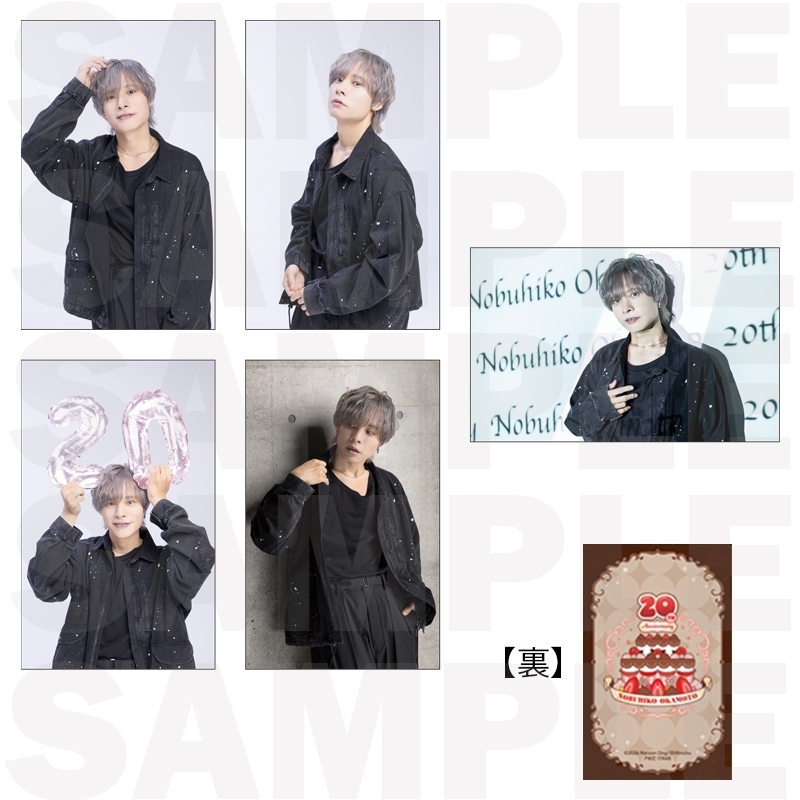 【Goods - Card】Nobuhiko Okamoto 20th Anniversary Goods Photocard Set (Black)