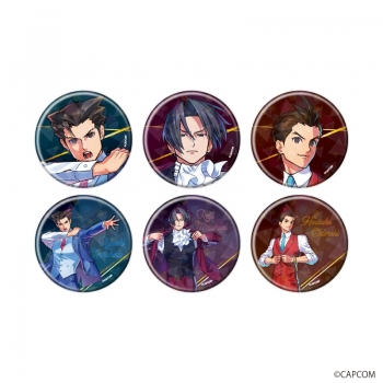 グッズ-バッチ】逆転裁判 ホログラム缶バッジ(57mm)01/ブラインド(全6 