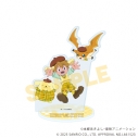 【グッズ-スタンドポップ】デジモンアドベンチャー×サンリオキャラクターズ アクリルスタンド07/高石タケル&パタモン×ポムポムプリン(コラボイラスト)の画像