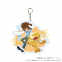【グッズ-キーホルダー】デジモンアドベンチャー×サンリオキャラクターズ デカアクリルキーホルダー01/八神太一&アグモン×シナモロール(コラボイラスト)の画像