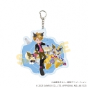 【グッズ-キーホルダー】デジモンアドベンチャー×サンリオキャラクターズ デカアクリルキーホルダー02/石田ヤマト&ガブモン×クロミ(コラボイラスト)の画像