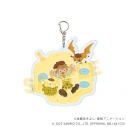 【グッズ-キーホルダー】デジモンアドベンチャー×サンリオキャラクターズ デカアクリルキーホルダー07/高石タケル&パタモン×ポムポムプリン(コラボイラスト)の画像