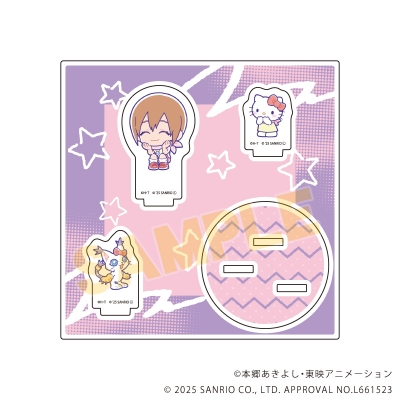 【グッズ-スタンドポップ】デジモンアドベンチャー×サンリオキャラクターズ アクリルスタンドプレート08/八神ヒカリ&テイルモン×ハローキティ(コラボイラスト)