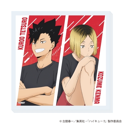 【グッズ-コースター】ハイキュー!! 描き下ろしアクリルコースター 振り返りタイムVer. 黒尾鉄朗・孤爪研磨