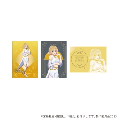 【グッズ-ブロマイド】TVアニメ『彼女、お借りします』 L版ブロマイド3枚セット02/七海麻美 女神ver.(描き下ろしイラスト)