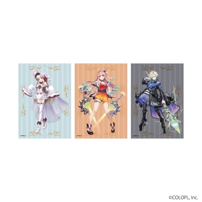 【グッズ-ブロマイド】白猫プロジェクト L版ブロマイド3枚セット03/ルウシェ/サテラ/ジーク(公式&描き下ろしイラスト)