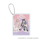 【グッズ-キーホルダー】赤倉×サンリオキャラクターズ アクリルブロックキーホルダー03/マイメロディ&クロミ(コラボイラスト)の画像