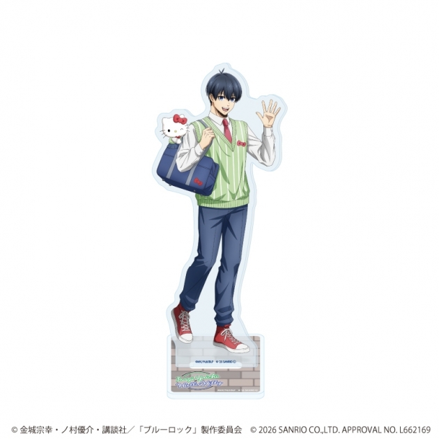 【グッズ-スタンドポップ】TVアニメ『ブルーロック』×サンリオキャラクターズ アクリルスタンド29/潔 世一×ハローキティ(コラボイラスト)